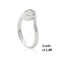 Anello Chimento Donna Bouquet in Oro bianco Diamante 0.34 Ct 1AFD100BB5140 - 1AFD100BB5140
